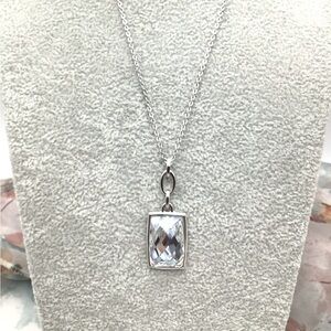 Swarovski Silver Necklace with extender